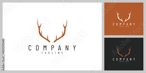 WildCrown – Elegant Deer Antlers Emblem Inspired by Nature and Adventure
