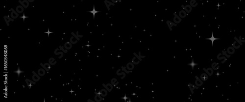 Vector galaxy with stars Space background.