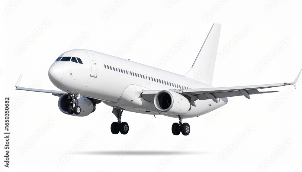 Fototapeta premium airplane on the white background 