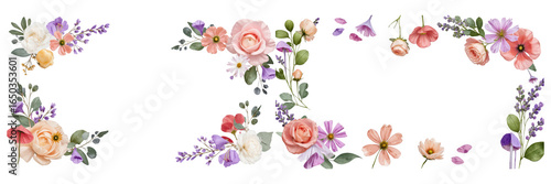 Wallpaper Mural A vibrant floral arrangement featuring various colorful flowers, perfect for spring themes. Torontodigital.ca