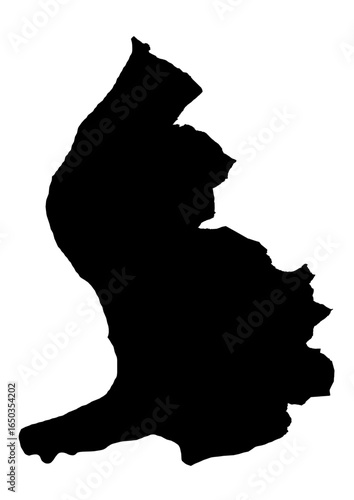 Liechtenstein Map Black Edition – Minimalist Europe Country Vector for Travel, Education, and Wall Art