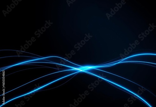 Abstract dark grey background, glowing blue lines, modern tech design,  sophisticated,  innovation