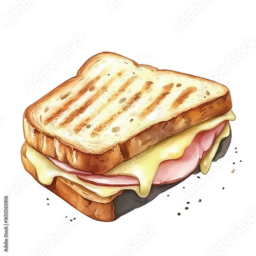 a cute Croque monsieur sandwich