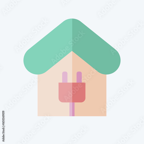 Icon Charging Charging. related to Charging symbol. flat style. design editable