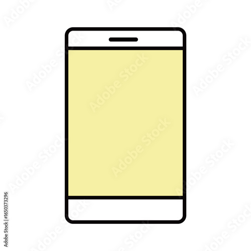 スマートフォン　アイコン　シンプル　黄色