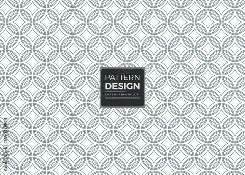 Elegant Geometric Pattern Background with Interlocking Circles and Diamond Shapes Modern and Stylish Design