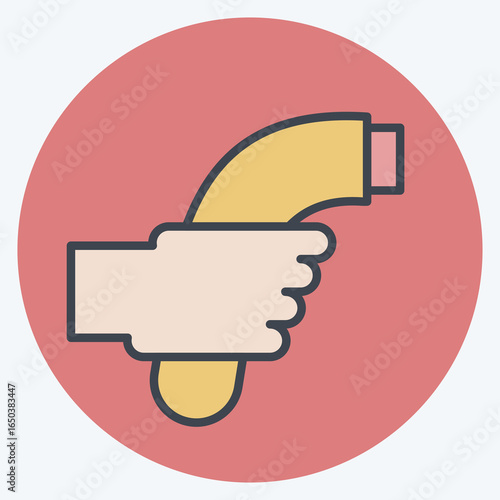Icon Ev Charging. related to Charging symbol. color mate style. design editable