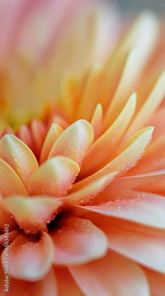 custom made wallpaper toronto digitalClose-up of delicate, peach-toned flower petals