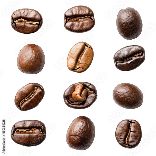 Wallpaper Mural Close-up view of various coffee beans Torontodigital.ca