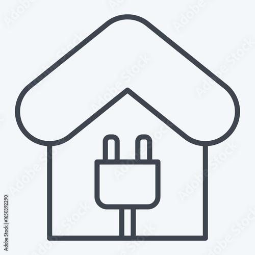 Icon Charging Charging. related to Charging symbol. line style. design editable