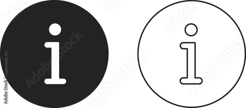 Black and white information icons info symbol help icon