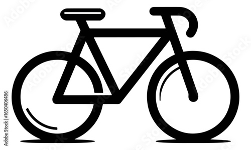 Simple bicycle icon graphic design