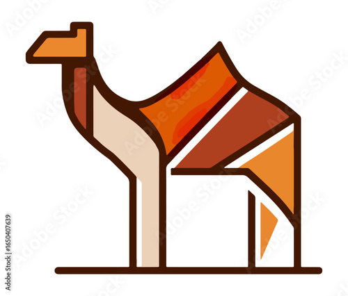 Stylized camel illustration