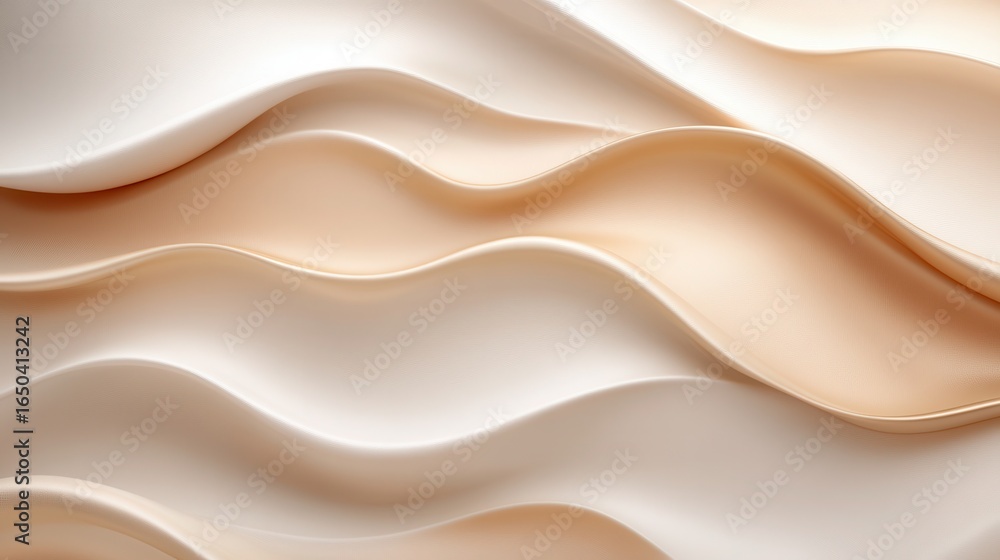 Fototapeta premium Abstract wavy cream textures