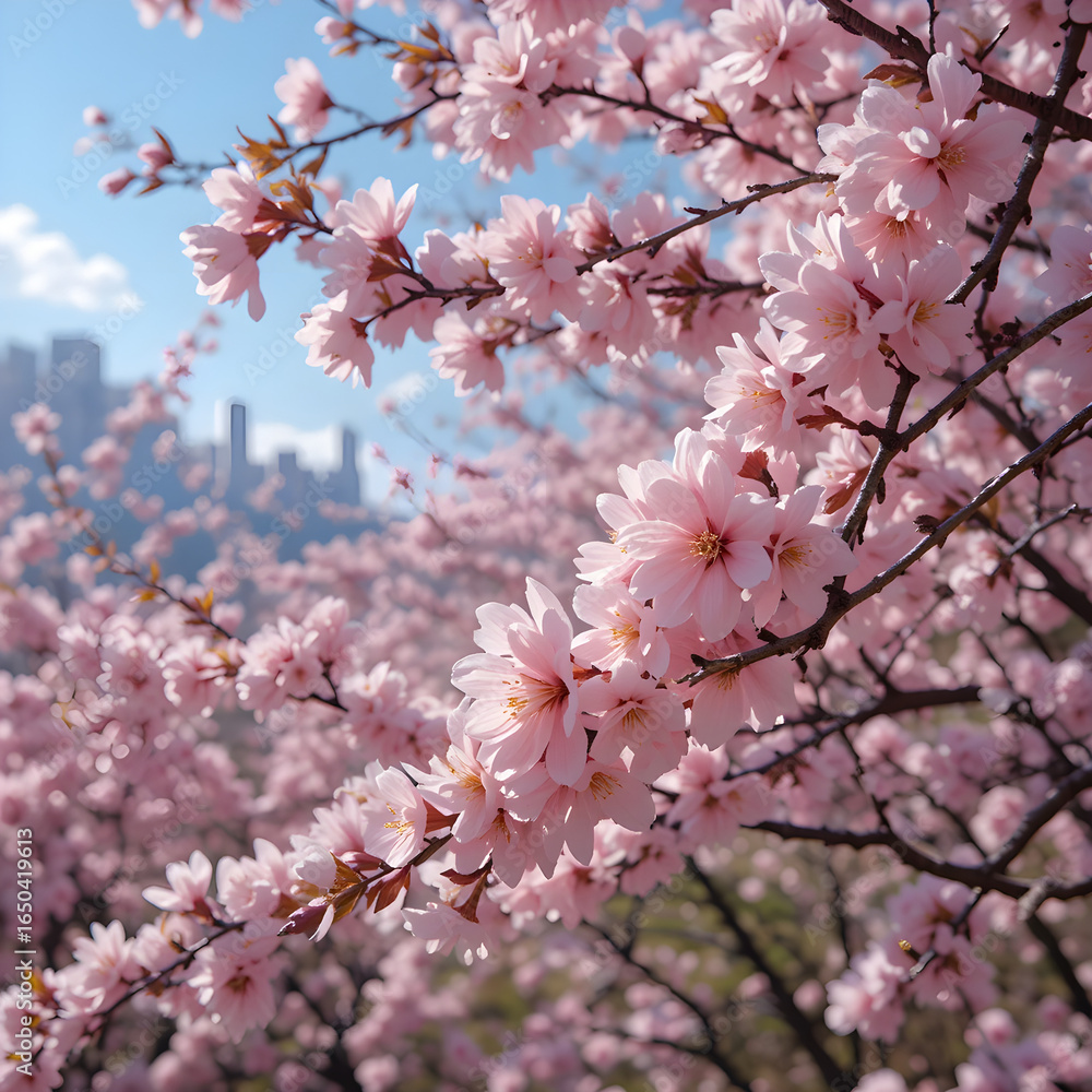 Obraz premium autumn cherry blossoms