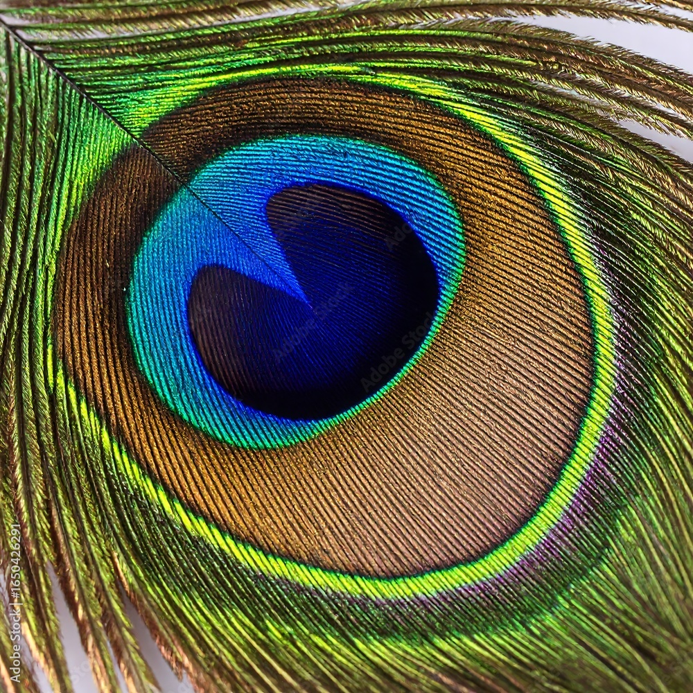 Obraz premium Close-up peacock feather