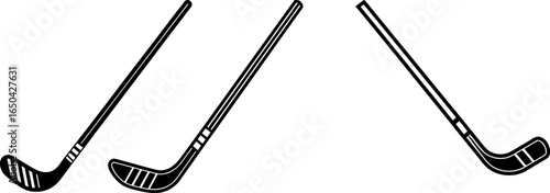 Golf club set, a Set of golf clubs, golf club collection, Vector of golf stick, golf stick silhouette, golf stick isolated on white background