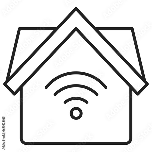 Smart Home Outline Icon