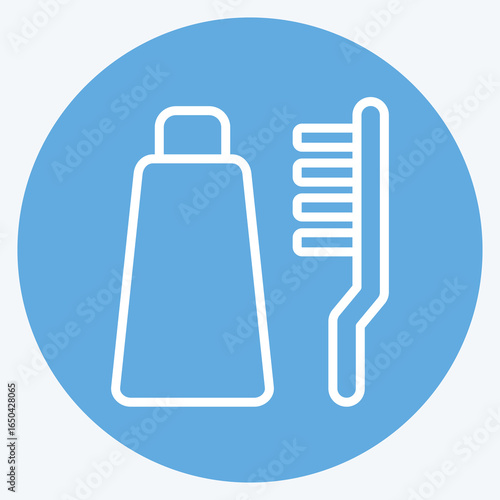 Icon Personal Hygiene. related to Restroom symbol. blue eyes style. design editable