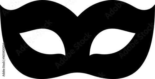 Mystery Masquerade Mask Silhouette Illustration
