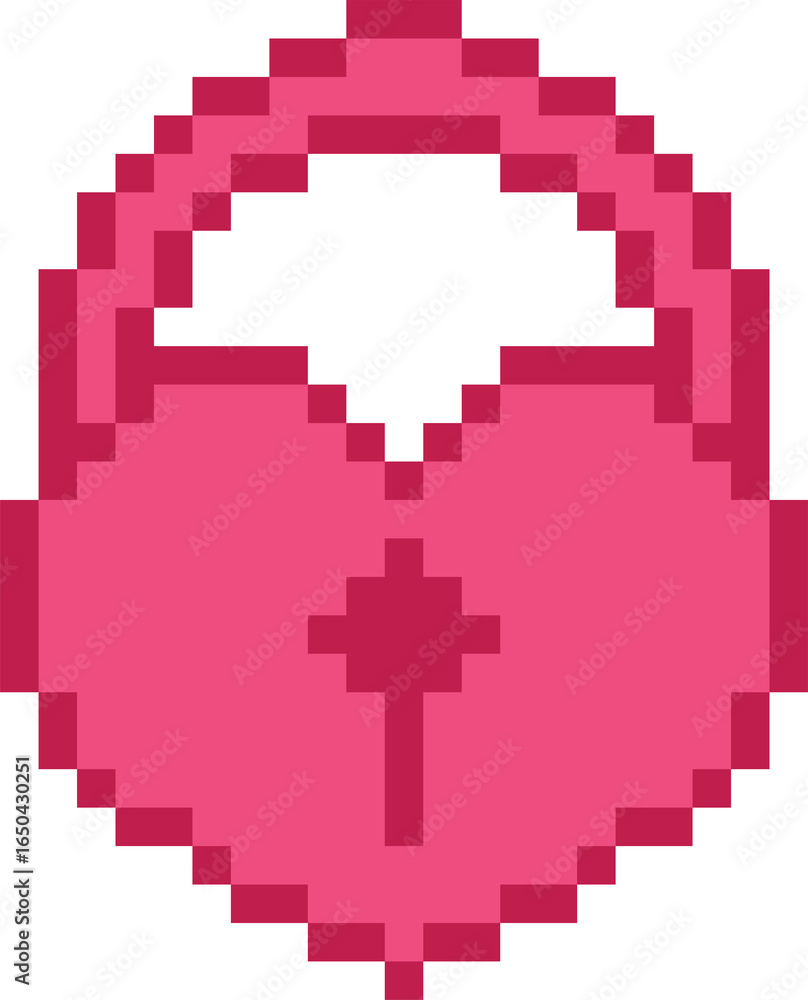 Pink pixel art valentine Pink pixel art valentine