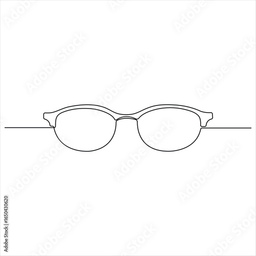  Sunglass continuous oneline drawing vector illustration
