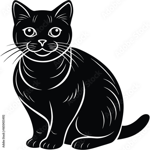 British Shorthair Silhouette