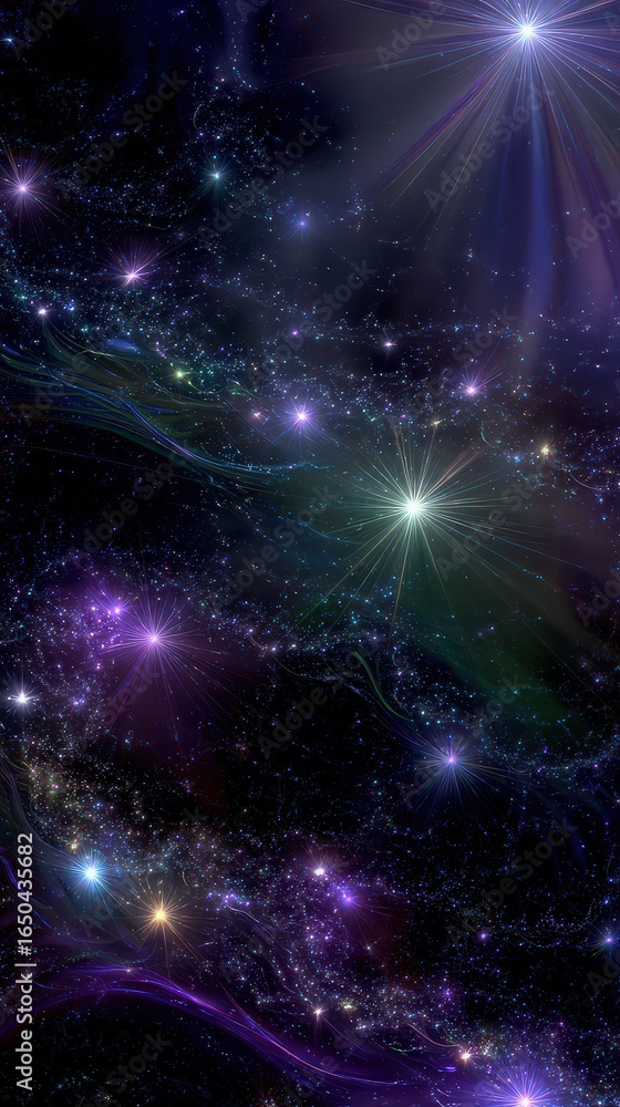 Naklejka premium space background with stars