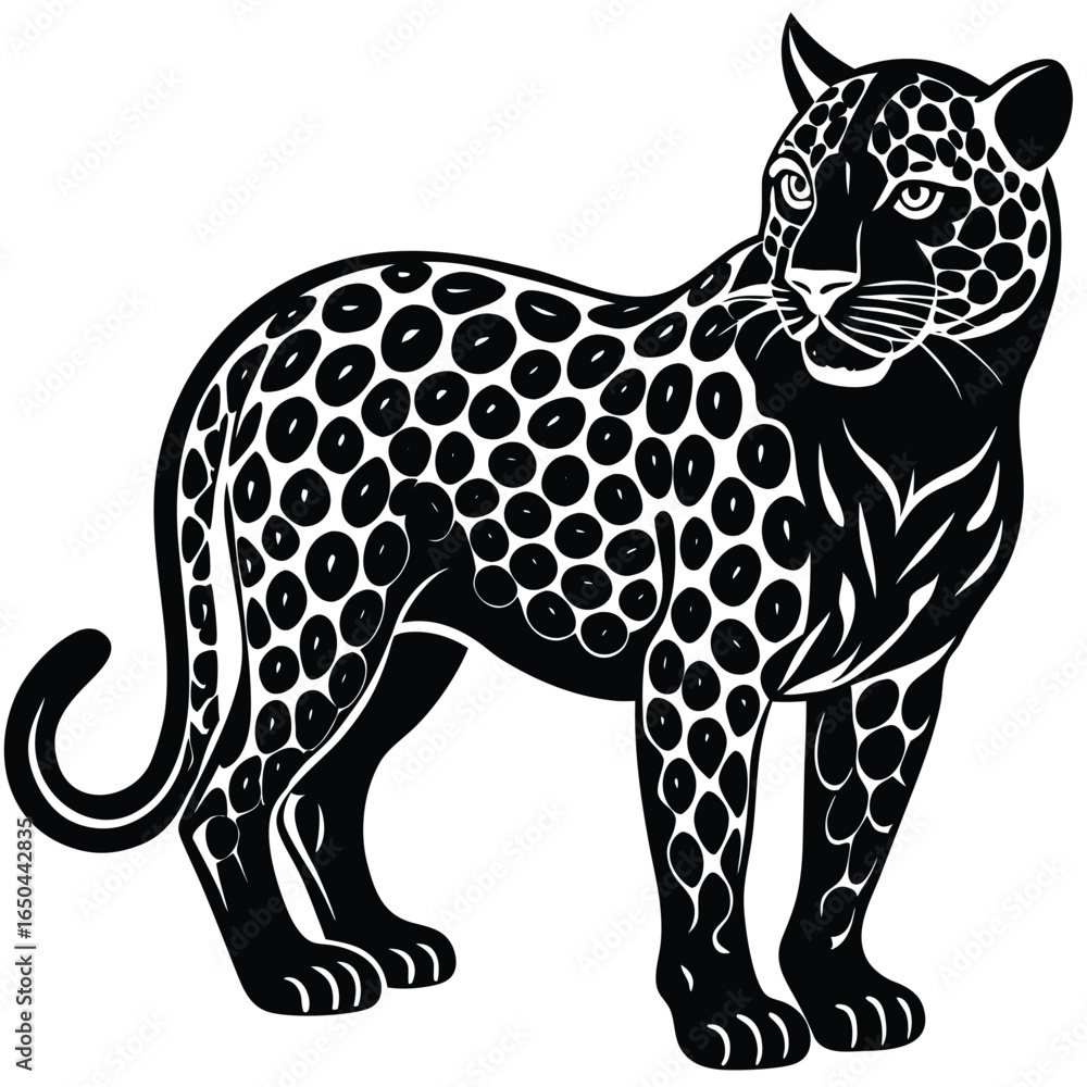 Fototapeta premium Jaguar Silhouette