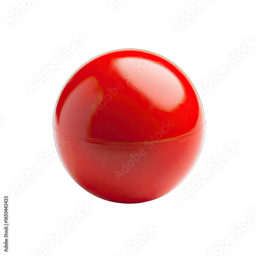 A glossy, vibrant red sphere Free Download A glossy, vibrant red sphere - GFXLoad