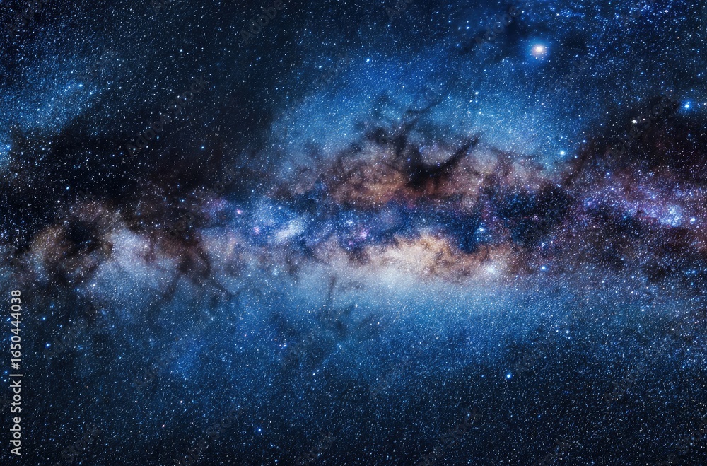 Fototapeta premium Vast expanse of space, Milky Way galaxy (1)