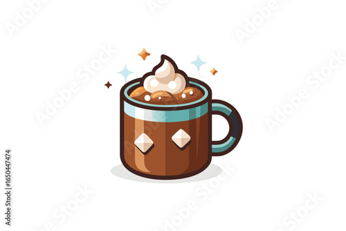 Eco hot chocolate mug made from bamboo thermal cup art