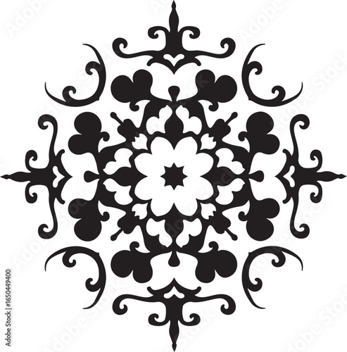 Abstract Organic Mandala Circle Design" vector bundle