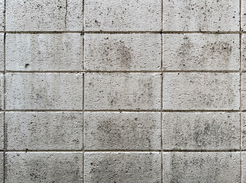 Obraz premium ブロック塀、壁、コンクリート、テクスチャ、質感