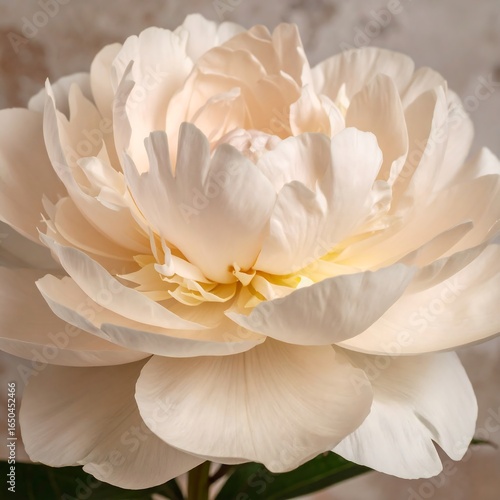 Wallpaper Mural Close-up of a delicate cream-colored peony Torontodigital.ca