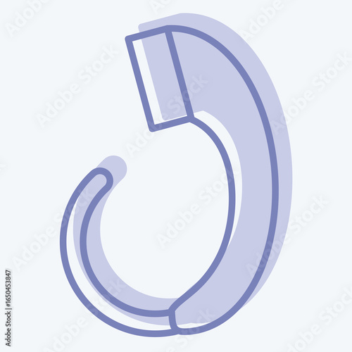 Icon Shower Head. related to Restroom symbol. two tone style. design editable