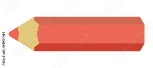 Colored pencil icon (red pencil)