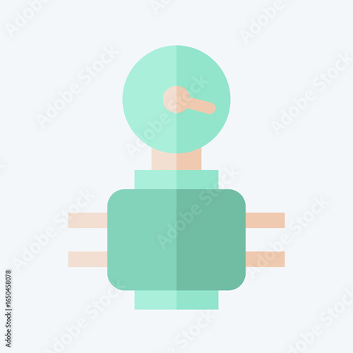 Icon Water Meter. related to Restroom symbol. flat style. design editable