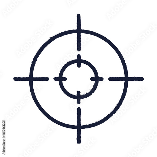 Crosshair target symbol for focus and aim