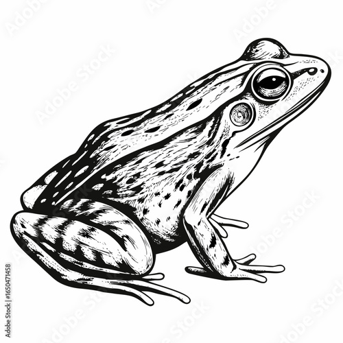 Line Art Frog