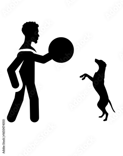 dog training vector illustration design.