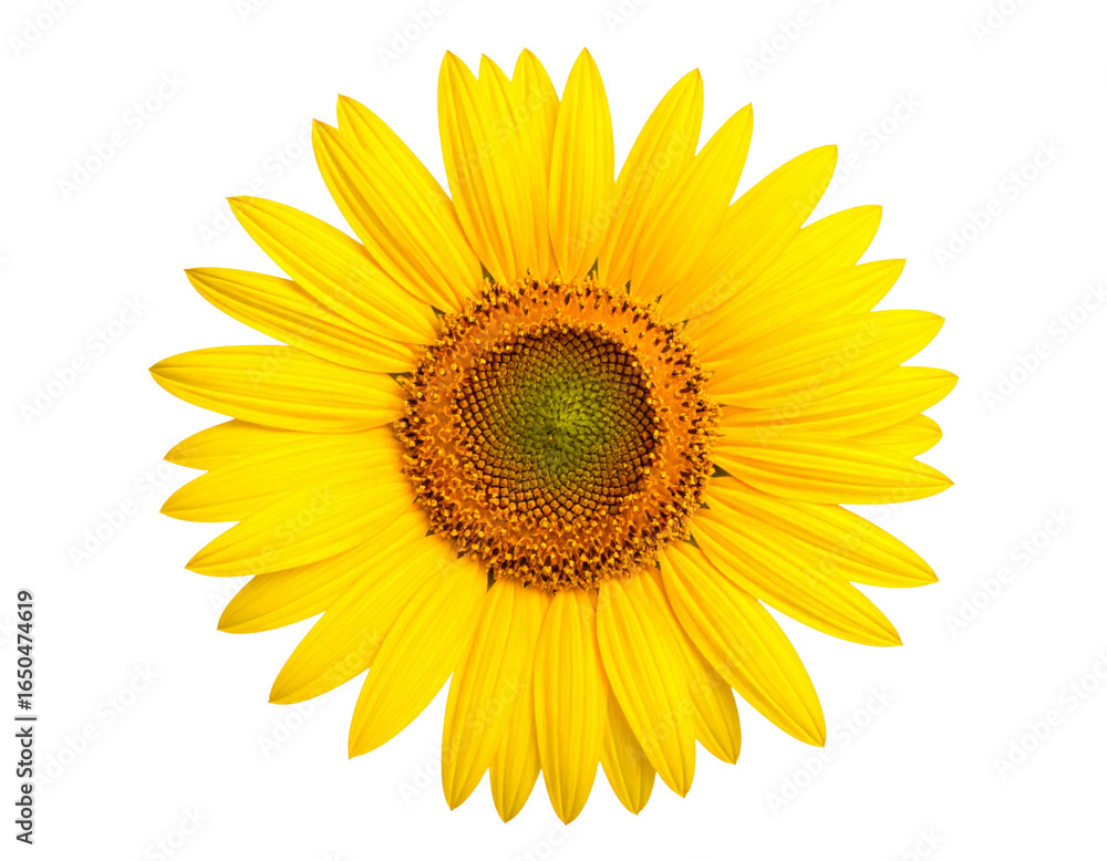 Naklejka premium sunflower isolated on white background