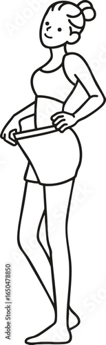 a slim woman on a diet