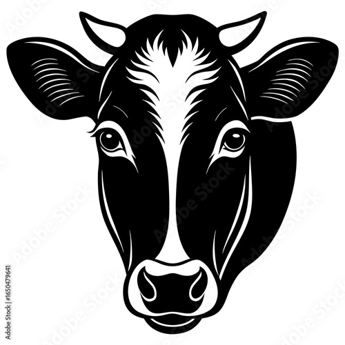 Cow Head Illustration