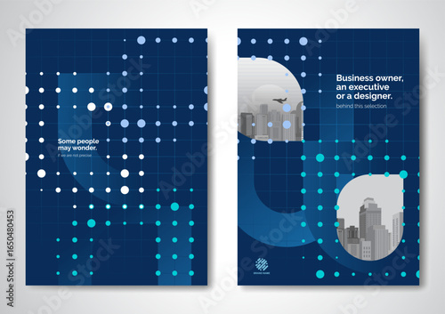 Template vector design for Brochure, AnnualReport, Magazine, Poster, Corporate Presentation, Portfolio, Flyer, infographic, layout modern size A4, Front and back, Easy to use and edit.