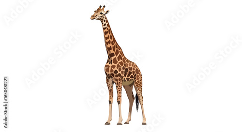 elegant giraffe illustration transparent background for design projects