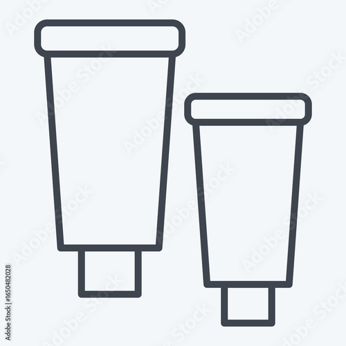 Icon Product. related to Restroom symbol. line style. design editable