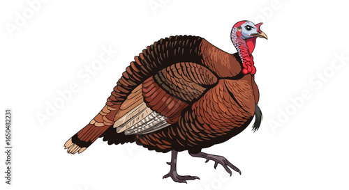 thanksgiving turkey a detailed transparent vector illustration for festive designs