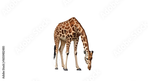 elegant giraffe illustration transparent background for design projects