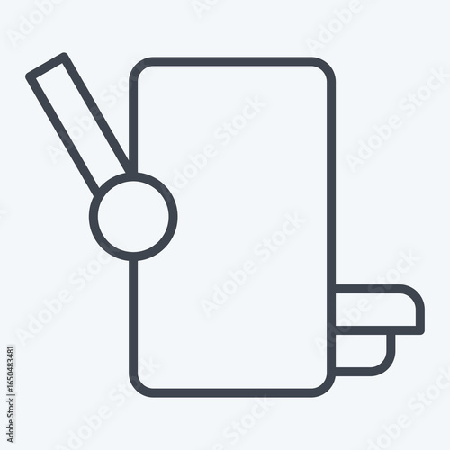 Icon Bin. related to Restroom symbol. line style. design editable